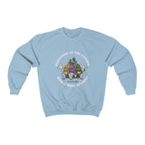 "Survivors Of The Corona World Wide Stoners" Crewneck Sweatshirt With MG Cannabis Seed In The Back"