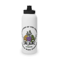 Survivors of the Corona World Wide Stoners Stainless Steel Water Bottle, Sports Lid